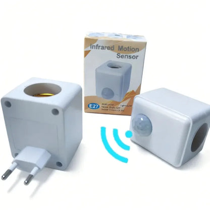 E27 PIR Motion Sensor Led Switch Lamp Base EU/US AC85-265V Plug Human Induction Light Bulb Holder Socket Adapter Converter