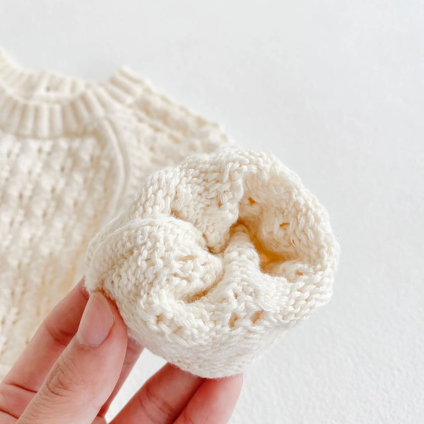 2025 Spring Baby Clothes Girls Romper Autumn Long Sleeve Baby Girl Knit Hollow Out Rompers Baby Jumpsuit Baby Clothes