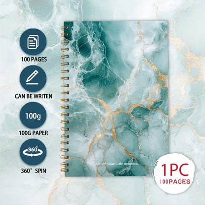 Marble Pattern Notebook, Journal, Blank Lined Pages, Ideal Gift for Note-Taking, Inspiring for Men and Women, Perfect for Studen