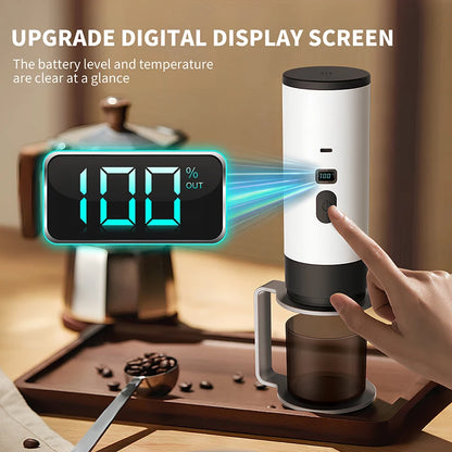 7800mAh Long-Lasting 3-in-1 Portable Coffee Maker, Electric Capsule Coffee Machine for Car, Travel & Camping