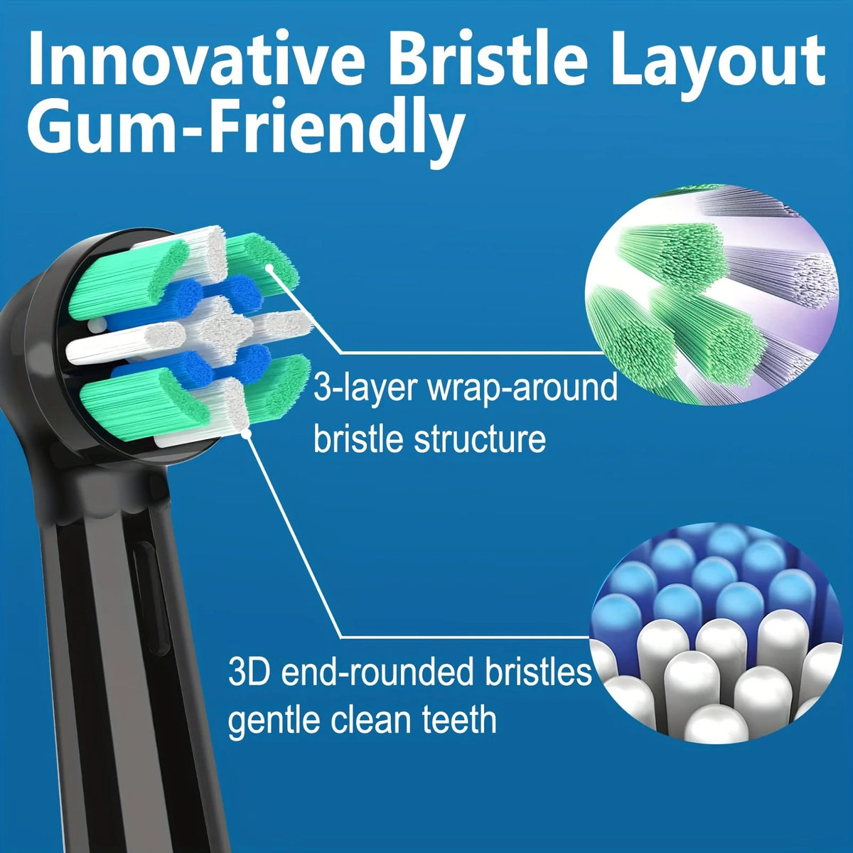 Replacement Toothbrush Heads Compatible with Oral-B iO Electric Toothbrush, for Oral B iO 10|6|7|9|8|5|4|3 Series Toothburh