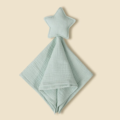 Baby Cotton Muslin Comfortable Blanket Cute Cat Doll For Infant Kids Sleep Appease Towel Children