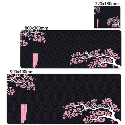 Japanese Cherry Blossom Mouse Pad Gaming XL Home New HD Mousepad XXL Keyboard Pads Office Non-Slip Carpet Purple Sakura Mice Mat