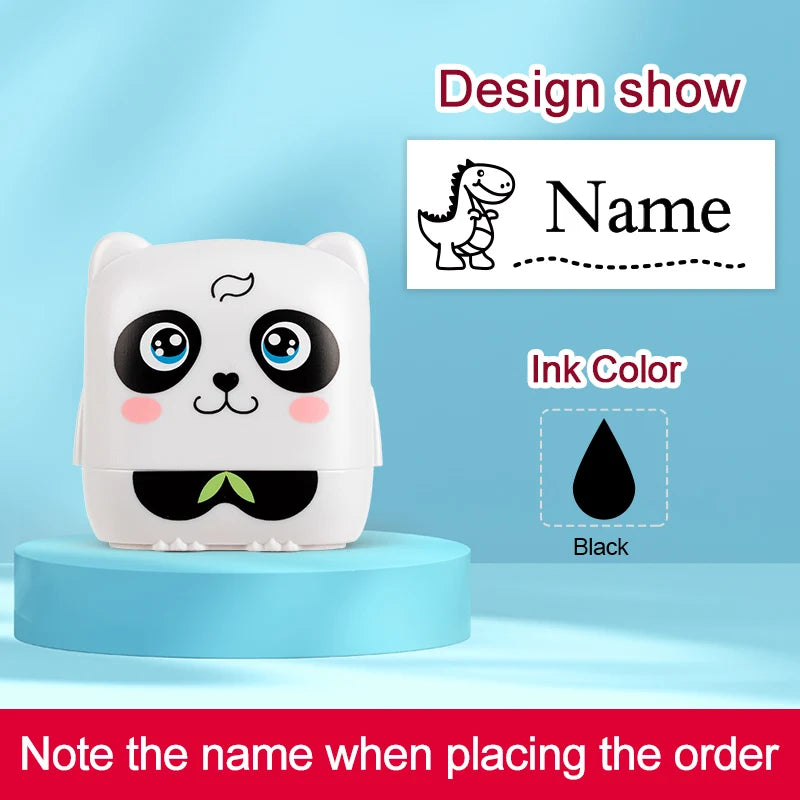 Kids Personalized Stamp - Custom Embossed Seal for School Projects, Travel-Friendly Gift Set with Storage Case & Unique Designs