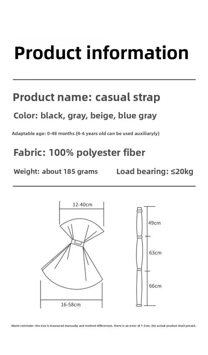 Portable Baby Sling Baby Carrier Wrap Toddler Backpack Shoulder Bag Bebe Carriers Newborn Backpacks Infant Bags for New Born