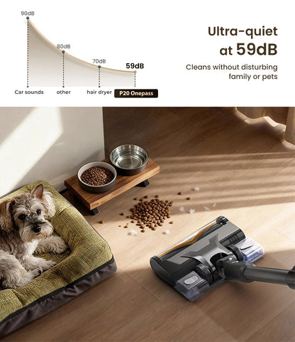 Proscenic P20 OnePass Cordless Vacuum Cleaner, 70000Pa Suction, 70-Min Runtime, 680W Brushless Motor, Wet & Dry Cleaning 3 Sold