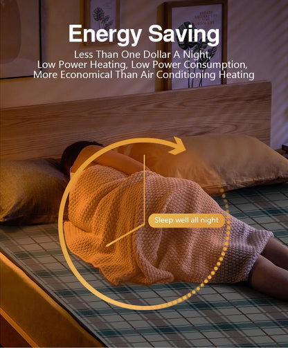 Electric Blanket Heated Mattress 70cm/120cm/150cm Thicker 220V/110V Heater Blanket Electric  Winter Body Warmer Home  EU/US Plug