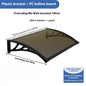 Window Awning Door Canopy 60x60 80x80 60x100 Window Awning Overhead Modern Polycarbonate Cover Outdoor Front Porch Patio Canopy