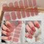 1PC Gel Nail Sticker Patch Slider Flower Gradient Color Back Glue Full Cover Waterproof Gel Nail Sticker UV Lamp Curing Manicur