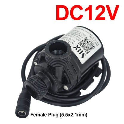 Ultra Quiet Water Pump Mini DC12V/24V Brushless Motor Submersible Aquarium Water Pump Adapter Pond Fountain For Fish Tank Garden