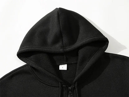 Customized Printed Zipper Hoodies Men Fashion Long Sleeve Zipper Up Sweatshirts Women Casual Personality Hoody Pullover Sudadera