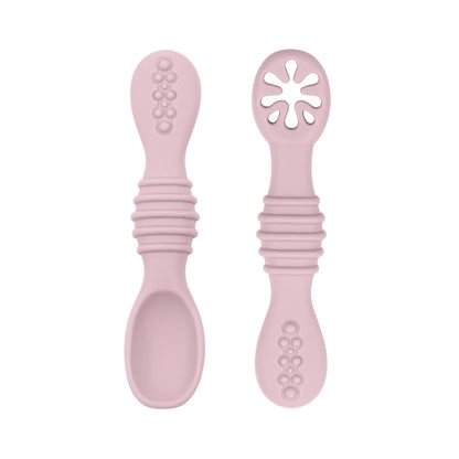 Baby Spoon Fork Set Food Grade Silicone Sticky Spoon Children Cutlery Training Spoon Feeding Tableware Soft Kitchen Accessories