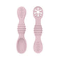 Baby Spoon Fork Set Food Grade Silicone Sticky Spoon Children Cutlery Training Spoon Feeding Tableware Soft Kitchen Accessories