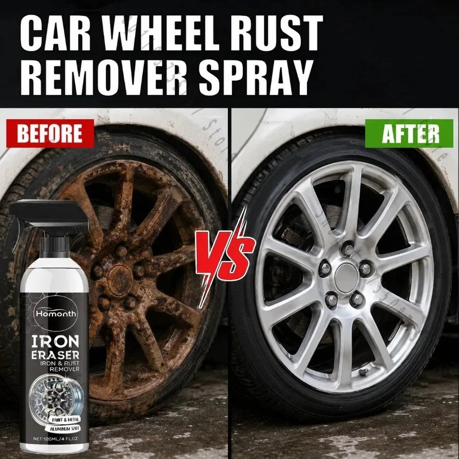 Universal Vehicle Rust Treatment Spray Dissolve Old Rust Prevent Re-rust Ideal For Car Detailing Garage Home Metal Cleaning Work