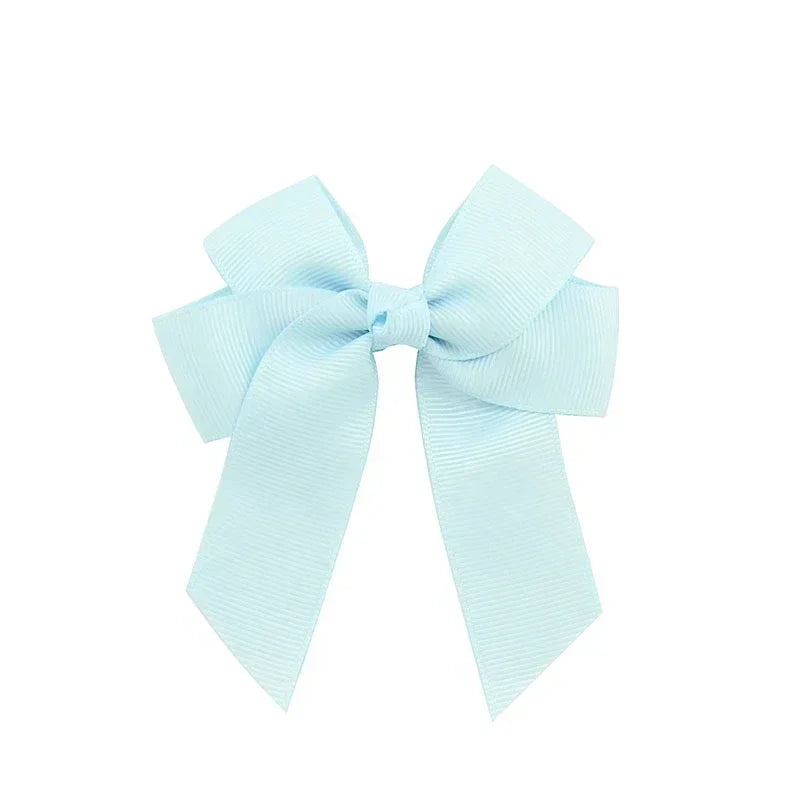 1pcs 3.6'' Solid Color Bowknot Hair Clips For Baby Girls Classic Bows Hairpins Cute Barrettes Headwear Kids Hair Accessories