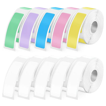 4 Rolls for Phomemo Adhesive Label for D30 Portable Thermal Label Maker, 0.47 X 1.57 In (12 X 40 mm) 180 Label/Roll Color P11 P1