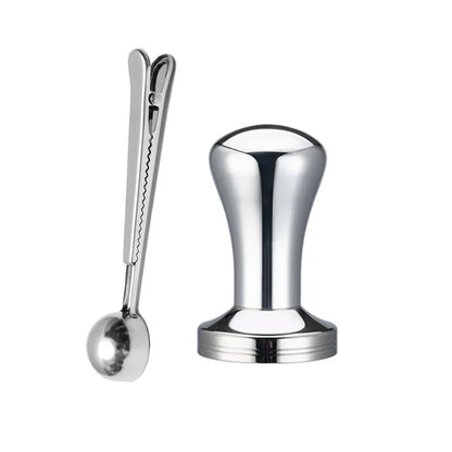 Coffee Tamper Stainless Steel Powder Hammer Pressing For Dolce Gusto Nespresso Delonghi Bocsh Capsule & Portafilter with Spoon