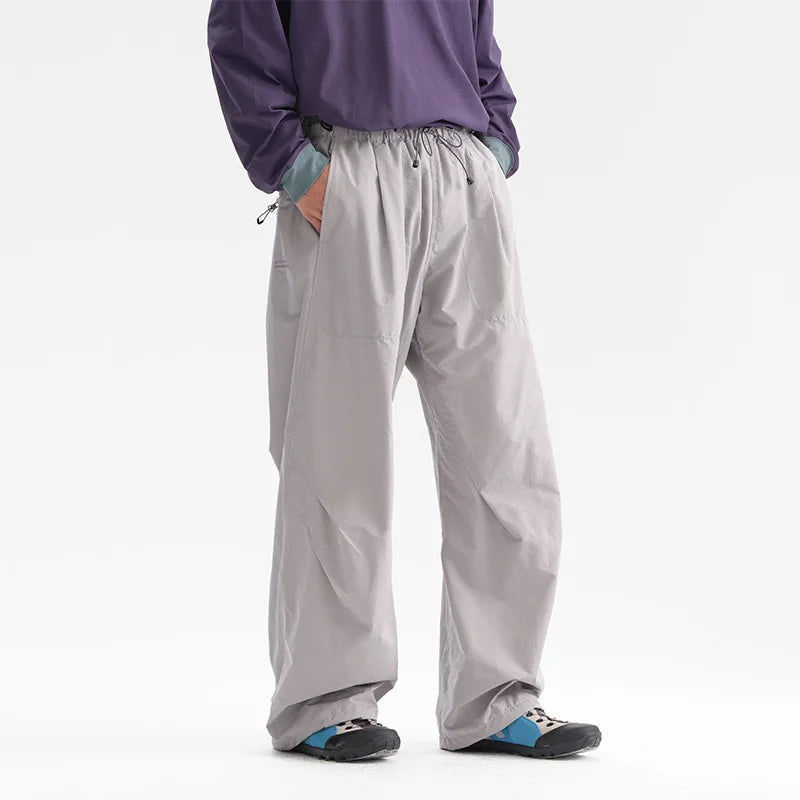 Men Streetwear Fashion Loose Casual Lightweight Quick Dry Sport Pants Women Outdoor Techwear Cargo Baggy Pant Boy Girl Trousers