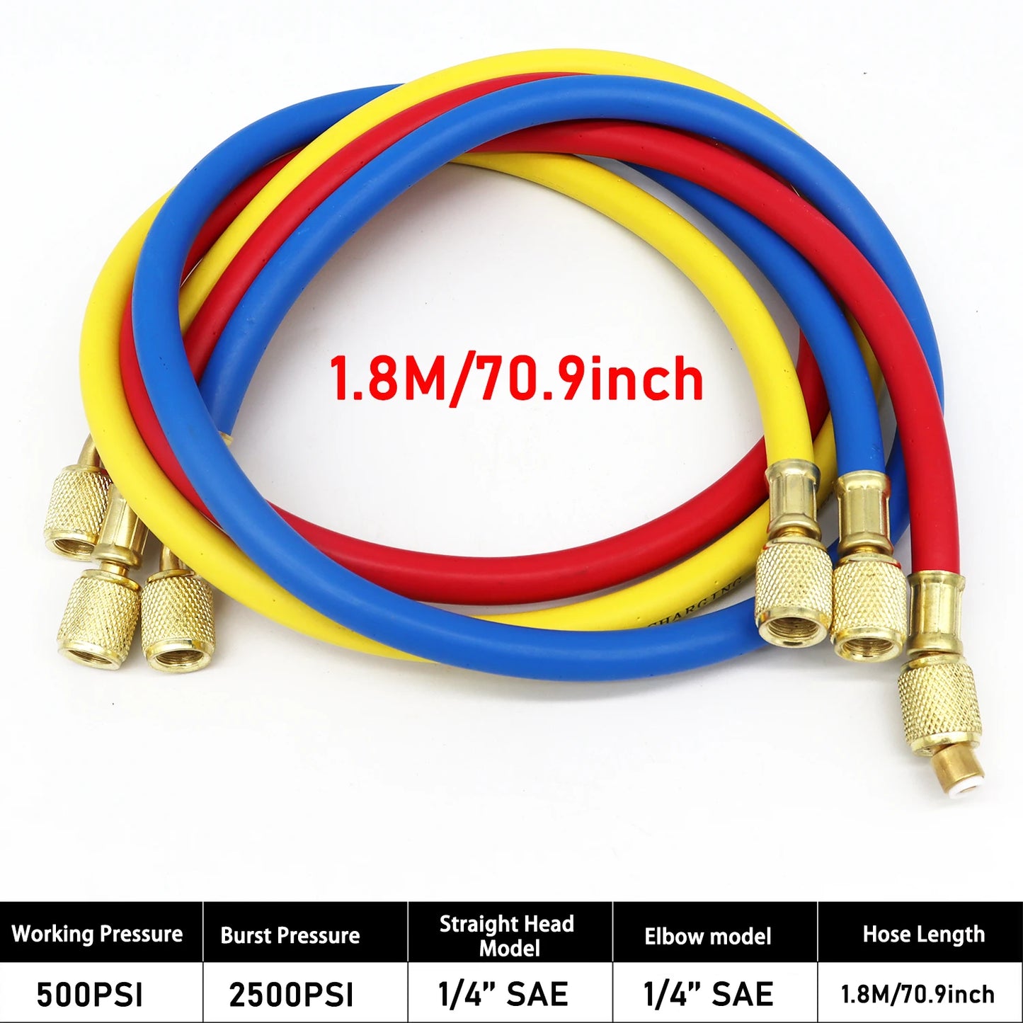 R22 High Pressure Resistant Liquid Filling Pipe for Automotive Air Conditioning Fluorine Refrigerant Refrigerant Pipe 2025 New