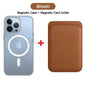 For Magsafe Magnetic Wireless Charging Case For iPhone 15 11 12 13 14 Pro MAX Mini XR XS 7 Plus Leather Wallet Card Holder Cover