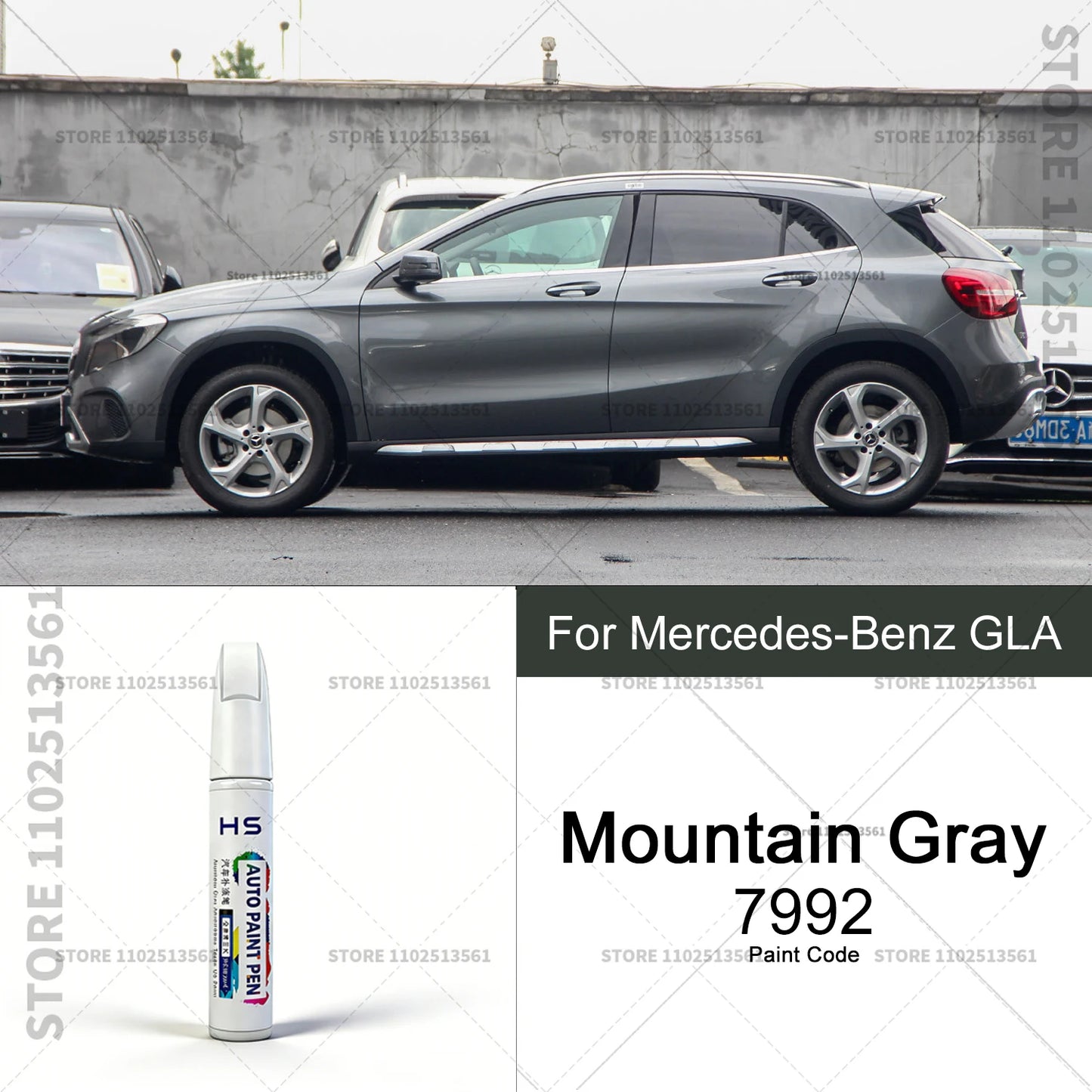 Car Paint Repair Pen Touch Up Scratch Remover DIY Auto Accessories For Mercedes-Benz GLA Jewel Blue Polar White Rose Gold Red