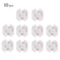 10pcs Baby Safety Child Electric Socket Outlet Plug Protection Security Two Phase Safe Lock Cover Kids Sockets Cover Plugs