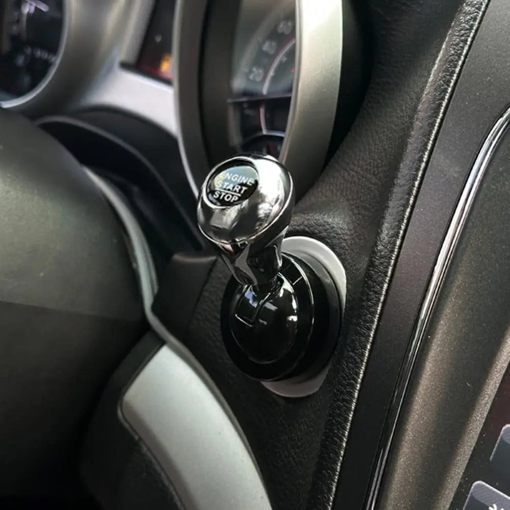 Full Metal Car Engine Start Stop Button Joystick Cover Universal Ball Push Start Button Lever Rocker Auto Interior Trim