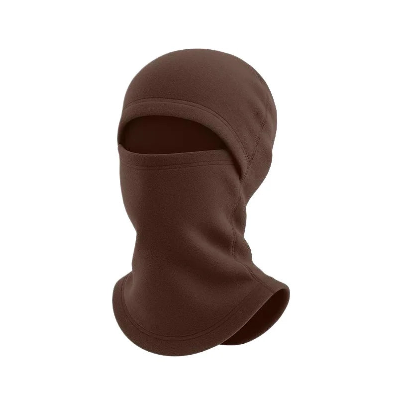Winter Kids Hat Full Face Warm Hood Windproof Cap Solid Color Fleece Hats Girls Boys Outdoor Ski Mask Neck Ear Protect Accessory