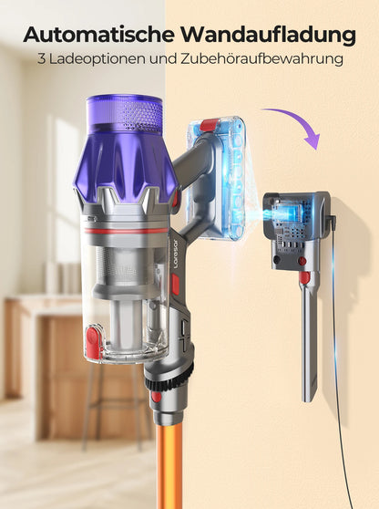Laresar V7 500W 50000Pa Suction Power Cordless Vacuum Cleaner Handheld Smart Home Appliance Removable Battery Dust Mug