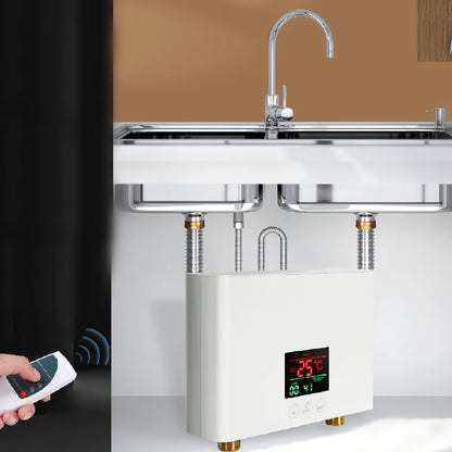 110V 220V Instant Water Heater Kitchen Bathroom Wall Mounted Electric Water Heater Hot Water Shower with LCD Temperature Display