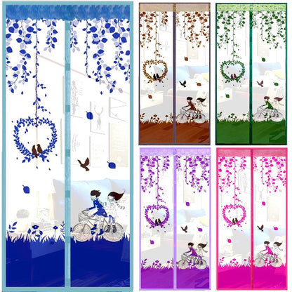 Mesh Door Curtain Magnetic Curtains Hands-free Anti Mosquito Insect Fly Bug Curtain Net Automatic Closing Window Screen Kitchen