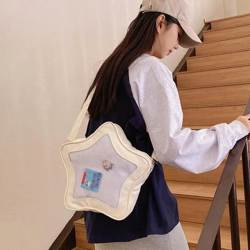 Cute Kawaii Ita Bag Original Anime Five Pointed Star Two-dimensional Crossbody Street Fashion Ulzzang Shoulder For Girls 2025