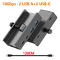10Gbps HUB USB3.2/3.0/2.0 Splitter Adapter Universal External Multi Clip Dock For iMac Macbook Lenovo Desktop PC Accessories