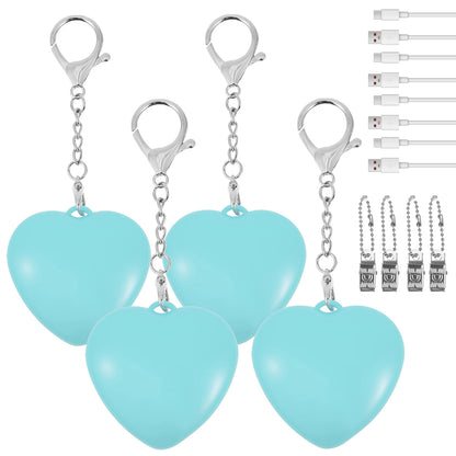 1/2/4Pcs Handbag Night Light Heart-Shape Purse Light LED Automatic Sensor Rechargeable Touch Wallet Tote Bag Mini Light Keychain