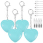 1/2/4Pcs Handbag Night Light Heart-Shape Purse Light LED Automatic Sensor Rechargeable Touch Wallet Tote Bag Mini Light Keychain