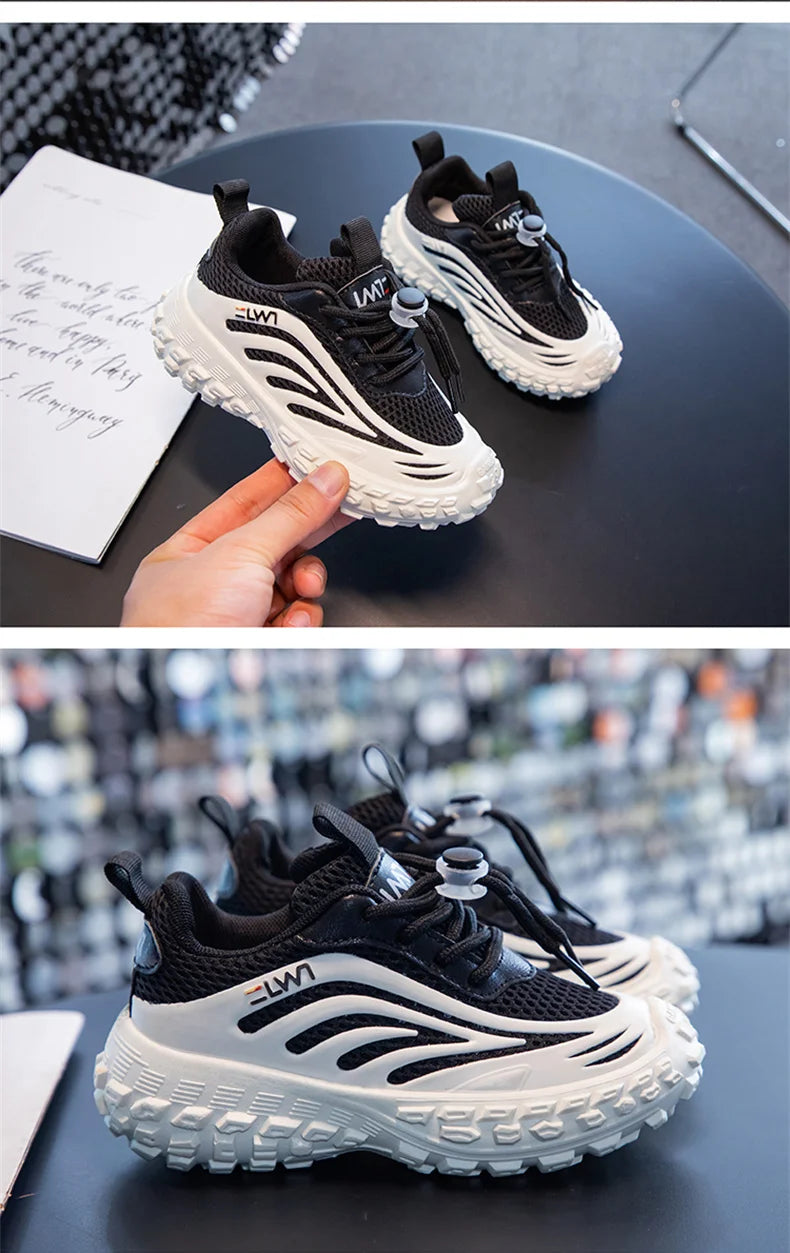 JIMITU Children Sneakers Breathable Mesh Kids Girls And Boys Casual Shoes Rubber Sole Summer Autumn Toddlers Tennis 3-6y