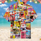 2024 Trendy Cool Fashion Ice Cream Shirts Beach Party 3d Print Hawaiian Shirt unisex Short Sleeve Oversized Blouse Lapel Shirts