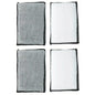2/24PCS Soft Double Side Microfiber Scrubbing Sponge Car Leather Cleaning Microfiber Towel Wax Sponge Auto Detailing Tools
