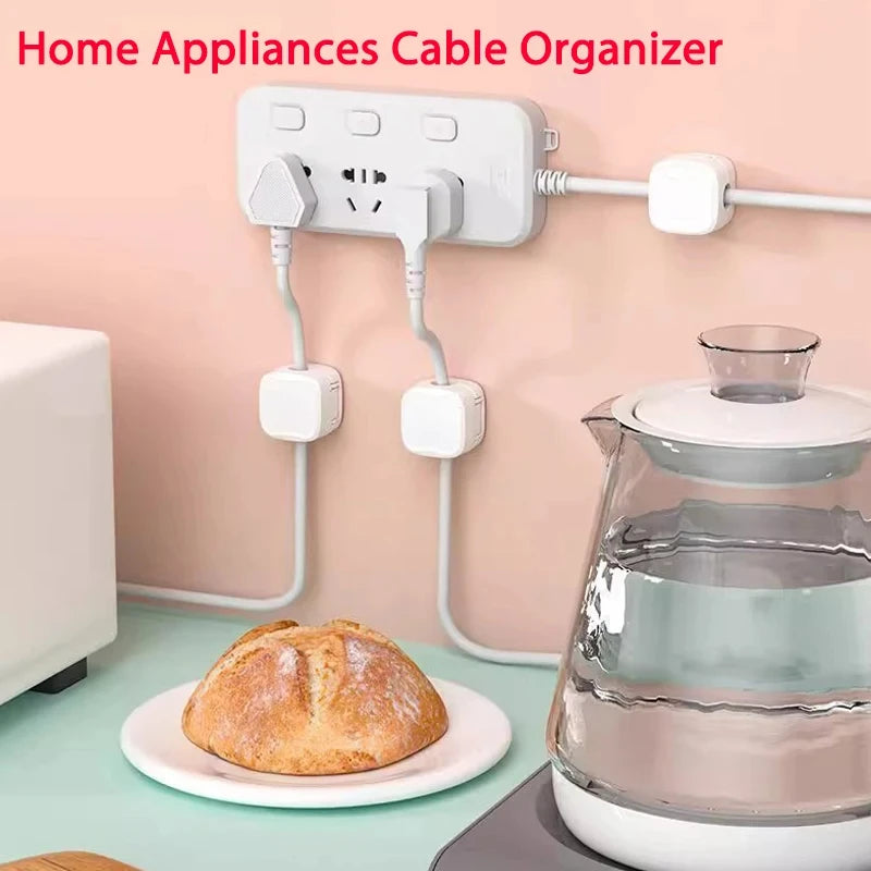 3/6/12Pcs/Set Magnetic Cable Clips Cable Organiser Adjustable Cord Holder Under Desk Organizing Cable Management Holder