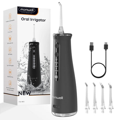 Mornwell F32 Water Floss Oral Teeth Whitening Home Appliance Sonic Water Flosser 260ML Tank Teeth Cleaner Oral Water Jet