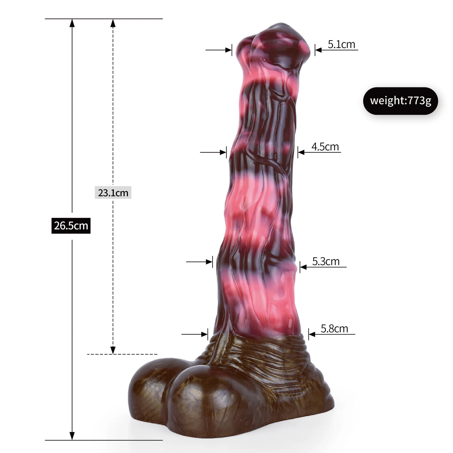FAAK Silicone Long Penis Fantasy Knot Horse Dildo With Sucker Sex Toys For Women Anal Plug Female Masturbator Adult Games