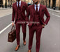 Men's 3 Piece Suit Yellow  Slim Fit Elegant Casual Business Office 3pcs