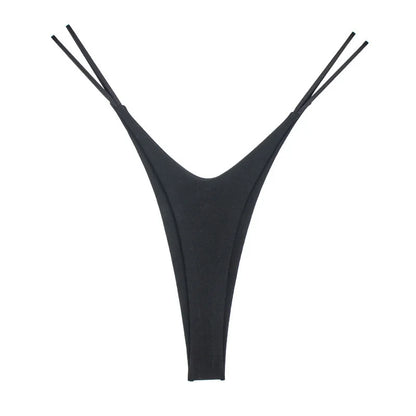 Meet'r Women Sexy Low Waist Thong Pantie Seamless Thin rope Underwear Female Solid Color G String Lingerie Temptation Bikini