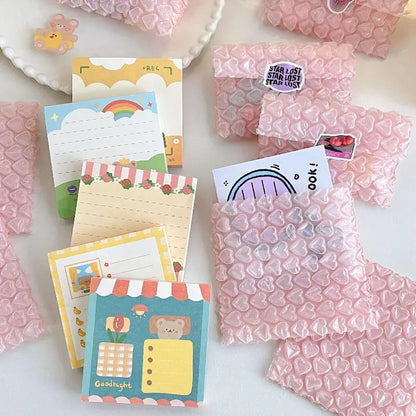 ✔Heart-Shaped Bubble Mailer Padded Envelopes,Cute Pink Bubble Wrap Shipping Bags for Small Business & Gift Packaging