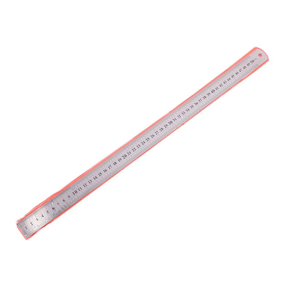 Stainle Steel Metal Straight Ruler Precision Double Sided Precision Measur Tool Scale Metric Ruler 15-50cm The Scale table Clear