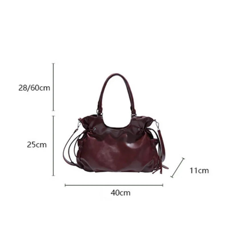 Fashionable Brand Design Tote Bag New Retro Shoulder Bag Casual Large-capacity Crossbody Bags Light Luxury High-end Women's Bags