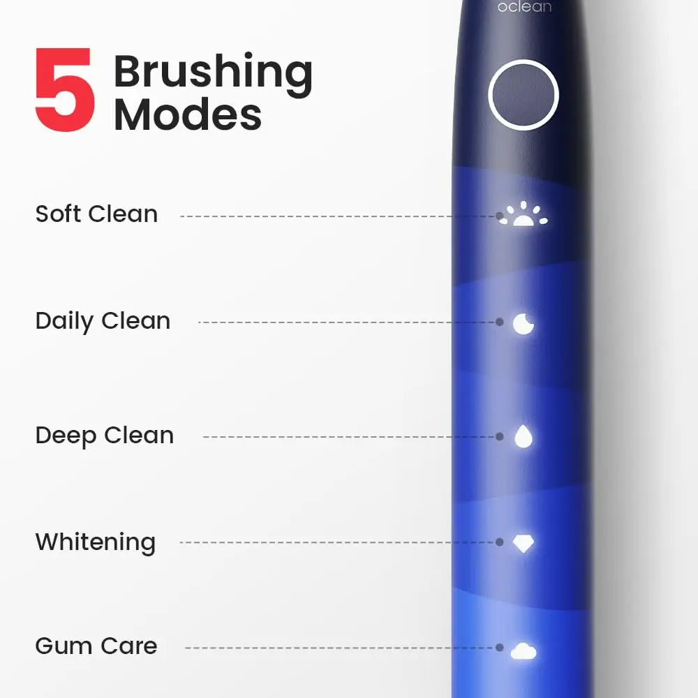 Electric Toothbrush for Adults,Oclean 150 Days Battery Life Electric Toothbrush with 3 Brush Heads  5 Modes IPX7 Waterpoor