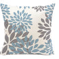 Lake blue white geometric linen pillowcase sofa cushion cover home decoration can be customized for you 40x40 45x45 50x50 60x60