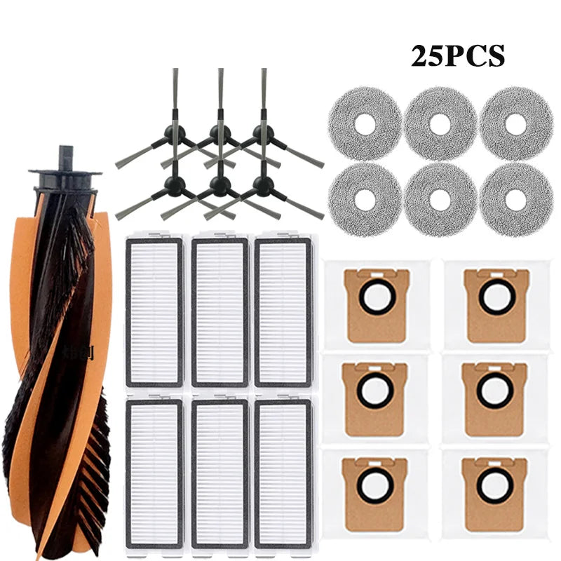 For JONR P20 PRO / T5 Pro Robot Vacuum Cleaner Accessories Main Side Brush Hepa Filter Mop Cloth Replacement