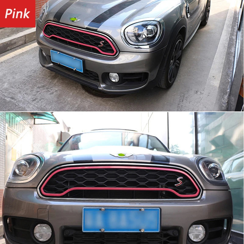 For Mini Countryman Cooper F60 2018 2019 2020 2021 2022 2023 2024 High Quality ABS Front Grille Decorative Frame Mesh